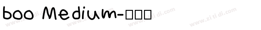 boo Medium字体转换
